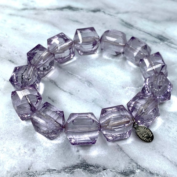 Tarina Tarantino Lilac Classic Lucite Bracelet